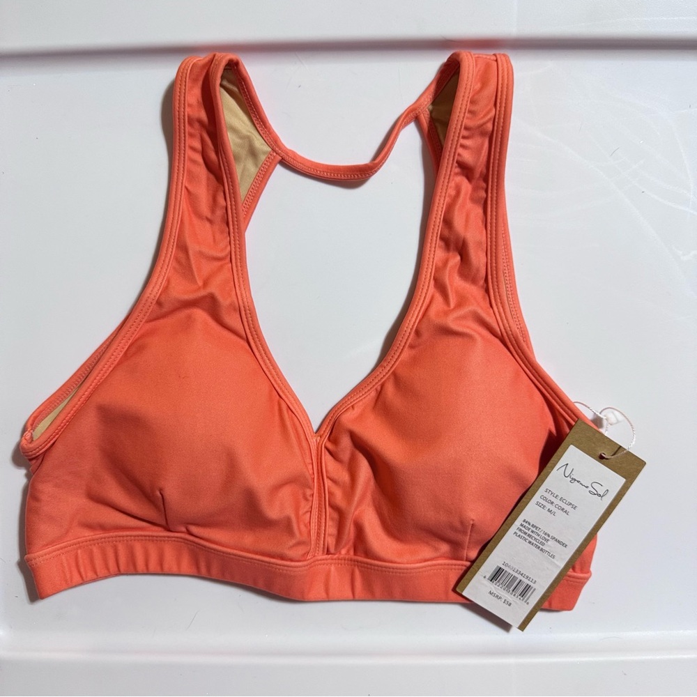 NWT Niyama Sol Eclipse Sports Bra – Coral (M/L)